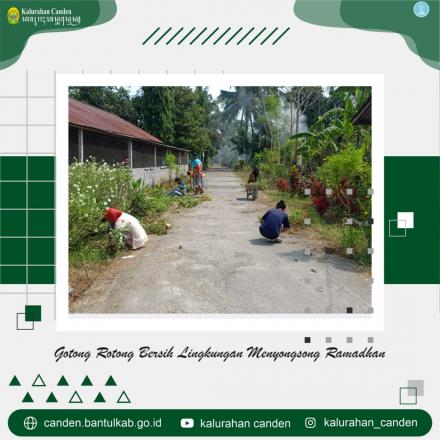 Gotong Royong Bersih Lingkungan Sambut Ramadhan 2023