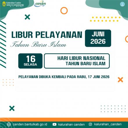 LIBUR PELAYANAN TAHUN BARU ISLAM 1448 H]